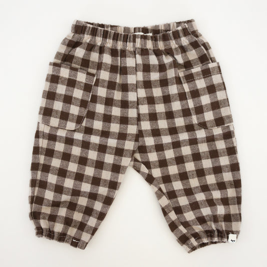 Check Pattern Side Pocket Pants